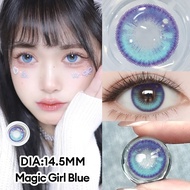 [1 đôi 0 độ] Lens 6 tháng nhà Mysticeyes dành cho phái nữ màu nâu xám xanh dương xanh lá