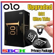 OLO 001 Ultra Thin Hyaluronic Acid Condom 10PCS Natural Latex Comfortable Fit