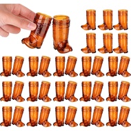 5pcs Mini Cowboy Boot Shot Glasses Western Cowboy Theme Parties Bachelorette Party Supplies Pink Boo