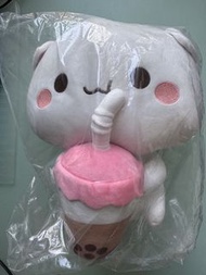 蜜桃貓奶茶毛公仔