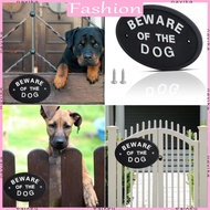 NAV Beware Of Dog Sign Silicone Warning Sign Decorative Garden Sign for Outdoor Use
