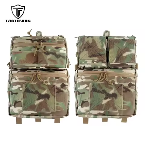 Modular LV119 Assault Back Panel Core Flashbang Flap GP Pouch Zip-on Expandable LV119 Tactical Plate