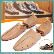 【SG Stock】 Wooden Shoes Tree Twin Tube Red Cedar Wood Adjustable Shoe Shaper Men's Shoe Tree Rack St
