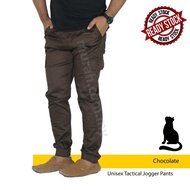 [S-6XL] (T.J) Unisex Elasticated Waist Multi Pockets Plain Jogger Pants 6 Pockets