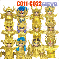 GIEVB บล็อกตัวต่อ Saint Seiya 12กลุ่มดาวอนิเมะ Athena หุ่นแอ็คชั่นของเล่นสำหรับเด็ก CQ17 CQ18 CQ19 CQ20 CQ21 QIOFD CQ22