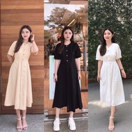 Eileen long button dress