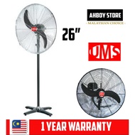 1Yr Warranty - UMS HEAVY DUTY INDUSTRIAL STAND FAN 26 INCH ( METAL CLAD)