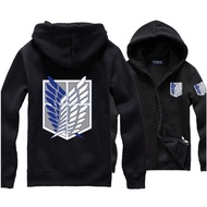 Snk Attack On Titan AOT Zipper Hoodie Jumbo Anime Sweater Jacket