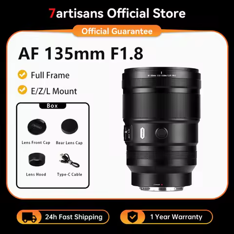 7artisans AF 135mm F1.8 Camera Lens Full Frame Portrait Large Aperture for Leica L S5 II S9 Nikon Z 