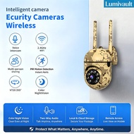 2Pcs LUMIVAULT AI Motion Detection Camouflage 2.4G WiFi Security 480P Camera 355° Pan 90° Tilt Two W