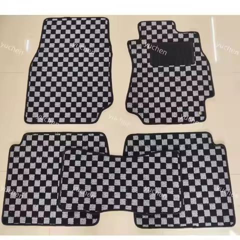 Suitable for Toyota 1992-2004 Mark II JZX90/JZX100 RHD JDM Checkerboard Design Car Floor Mat Interio