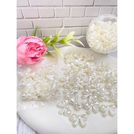 Pearl ribbon beads, pearl ribbon beads 20 grams (contents +-22 beads)