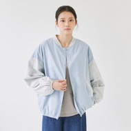 【Simply Yours】撞色棒球外套 藍F