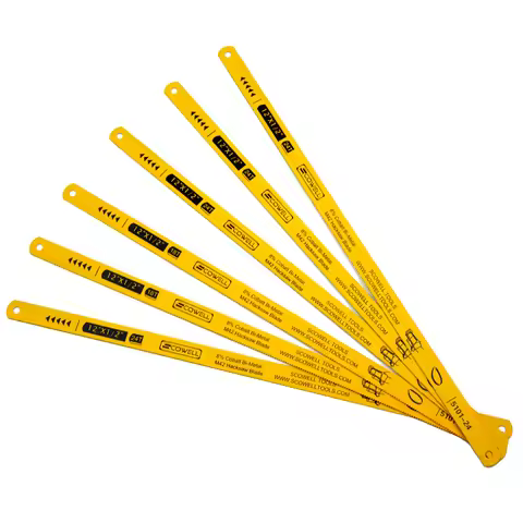 HSS Bimetallic M42 (8% Cobalt) Flexible Hacksaw Blades 12" X 1/2" Steel Hand Saw Blades For Metal Cu