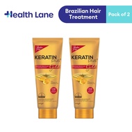 Keratin Plus Intense Brazilian Hair Treatment 200g (Gold Tube) - Pack of 2