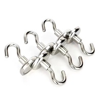 8PCS Strong Neodymium Magnetic Hook Sucker Metal 12kg 5Pounds Diameter 20mm Magnets Quick Hook Shelf