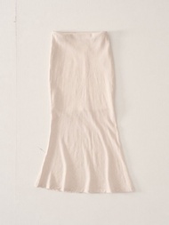 Pudee Linen Maxi Skirt กระโปรงลินินเอวยางยืด (พร้อมส่ง)