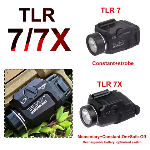TLR 7 TLR 7X TLR 1 HL Compact Light LED Strobe Flashlight for Gk 17 T aurus 20mm Rail 500 lumens Rec
