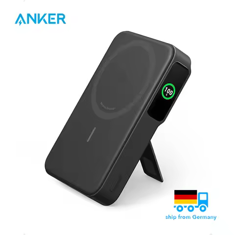 (EU stock) Anker MagGo Power Bank, Qi2-zertifiziert, 15W Ultra-Schnell, MagSafe-kompatibler tragbare