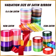 0.6cm Satin Ribbon 2cm Satin Ribbon 4cm Satin Ribbon 25 Yard Satin Ribbon Hadiah 彩带 缎带 织带