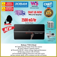 Robam 77H1S Utra-slim BLDC Hood 18cm Auto-Adjust Speed & Waving Control AI Tech Robam Hood CXW-260-7