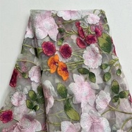 Lotus Embroidered Fabric Mesh Embroidered Fabric Lace Dress Embroidered Fabric