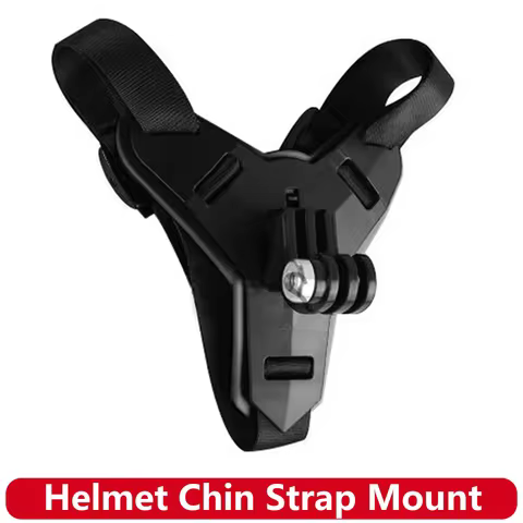 Motorcycle Helmet Chin Strap Mount For GoPro Hero 13 12 11 10 9 8 SJCAM SJ4000 AKASO insta360 DJI OS
