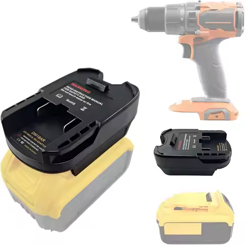 Battery Adapter Converter for Milwaukee/Dewalt 18V 20V Li-ion Battery To Work for Ridgid AEG 18V Cor