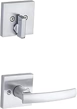 Kwikset 966SYLSQT-26D Sydney Square Interior Single Cylinder Handleset Trim Satin Chrome Finish