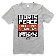 George Orwell 1984 Ingsoc T Shirt Grey tops tee