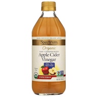 สเปกตรัมน้ำส้มสายชูออร์แกนิกหมักแอปเปิ้ล 473มล. [0022506270169] Spectrum Apple Cider Vinegar Unfiltered 473ml.