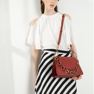 ( Ready stock) CNK Croc Effect Chunky Chain Link