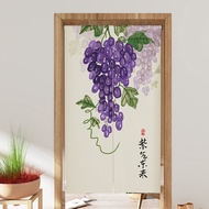 [特價]【三房兩廳】開運日式棉麻長門簾風水簾 紫氣東來 對開式 85x180cm