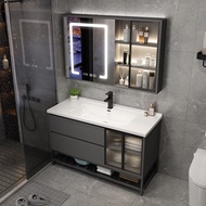 Modern Smart Bathroom Cabinet Combination Toilet Ceramic Washstand Mirror Cabinet
