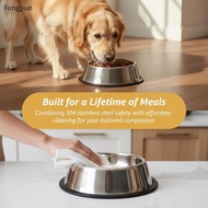 fengjue Stainless Steel Pet Dog Bowl Food Storage Container Dog Food Bowl Water Bottle Pet Bowl For 