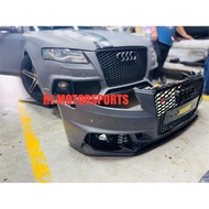 Audi A4 B8 2008 2009 2010 convert B9 RS front bumper grill grille A4RS bodykit body kit logo emblem 