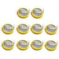 EEMB 10PACK Tabbed CR2032 Lithium Battery with Solder Tabs 3V Lithium Battery 2032 Coin Cell Lithium
