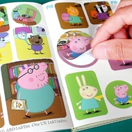 Sticker Cartoon Sticker Peppa Pig Sticker Book Refrigerator Sticker Water Cup Sticker Children Cartoon Peppa Pig Sticker Book Sticker Sticker Sticker Book Baby Sticker Paper Early Education Toys