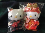 【二手．免運費．已絕版】麥當勞第一代中國風婚禮 Hello Kitty 絨毛娃娃．一對合售