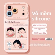 YOUSIDUN | Ốp lưng iPhone silicon dễ thương có dây đeo UST Cherry Blossom Apple 17 Pro Max 16 Pro Ma