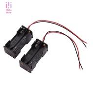 2pcs Black 2-Layers 4 x 1.5V AAA Battery Holder Case Box w Wire Leads