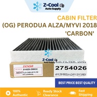 Cabin Filter Aircond Filter ORIGINAL DENSO CARBON Perodua Myvi 2018 / Alza / Bezza / Axia