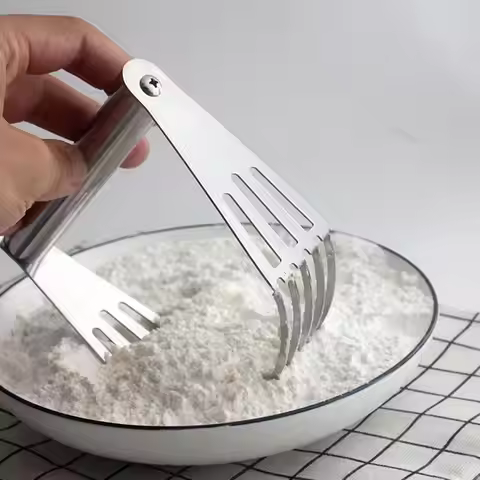 Dough Blender Pastry Cutter with Heavy Duty Stainless Steel Blades Multi-Purpose Dough Blender Mixer