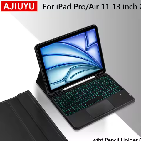 For iPad Magic Keyboard For iPad Air 11 13 inch M2 2024 iPad Pro 11 13 inch M4 Wireless Keyboard Cov