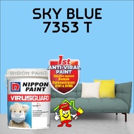 SKY BLUE 7353 T NIPPON 5L VIRUSGUARD INTERIOR WALL PAINT (VIRUS GUARD ANTI-VIRAL/ANTI-BACTERIAL/ANTI