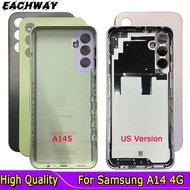 6.6" For Samsung Galaxy A14 4G Battery Cover A145 Back Panel Rear Housing Door Cover Replace A145 Fo