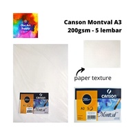 Canson Montval A3 200 gsm - 5 sheets