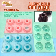 Silicone 6 Cavity Mini Bundt Mould