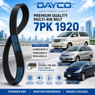 TOYOTA ALPHARD ANH10 2.4 ESTIMA ACR30 2.4 PREVIA ACR30 2.4 DAYCO FAN BELT BELTING 7PK1920 / 7PK 1920