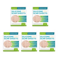 【ซื้อ 1 แถม 1】West&Month การดูแลผิวแผ่นแผลเป็นทำจากซิลิโคนกันน้ำและระบายอากาศได้ดีช่วยเพิ่มแผลเป็น4c